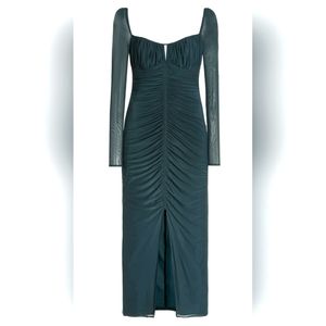 Self portrait Powermesh Ruchell mini dress light green Size 8